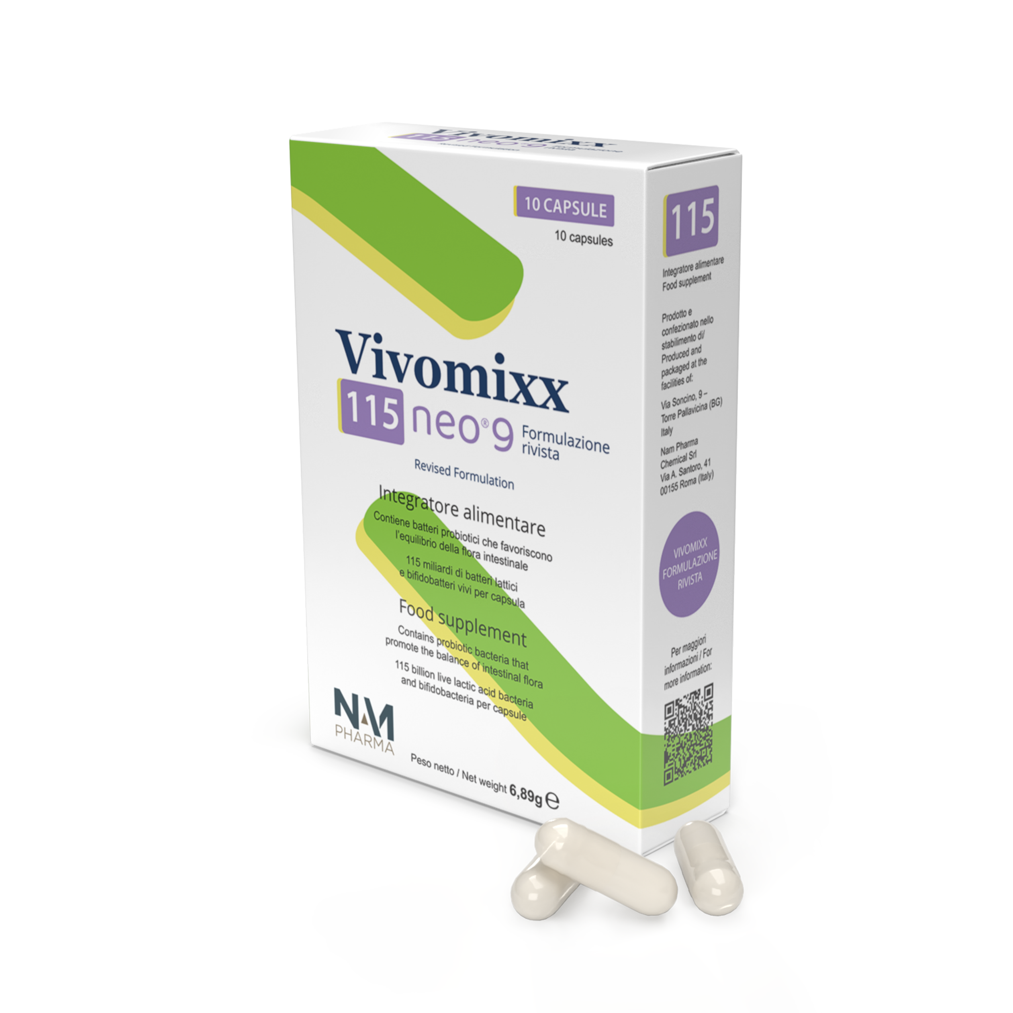 Vivomixx neo® 9 115 mil millones 10 cápsulas